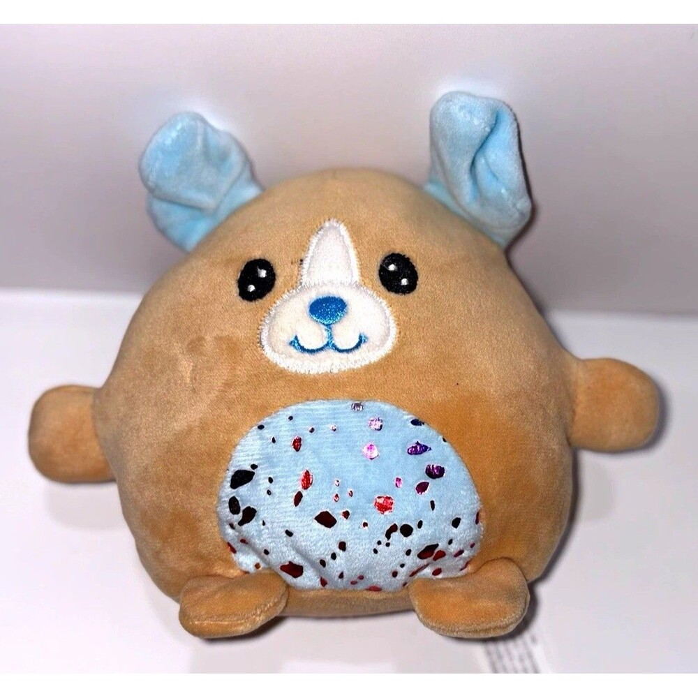Greenbrier International Stuffed Animal Plush Brown Blue White